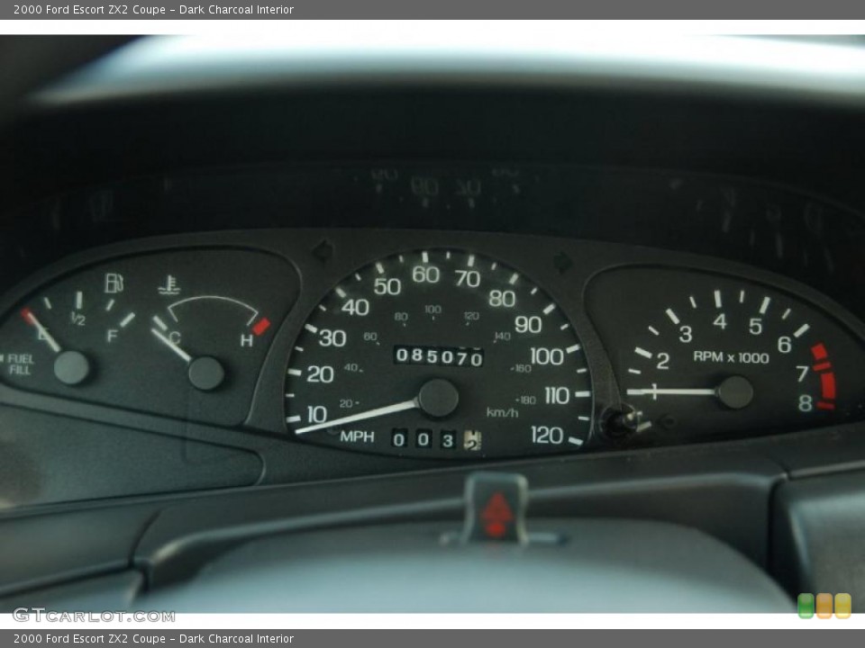 Dark Charcoal Interior Gauges for the 2000 Ford Escort ZX2 Coupe #49290182