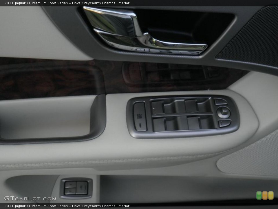 Dove Grey/Warm Charcoal Interior Door Panel for the 2011 Jaguar XF Premium Sport Sedan #49291337