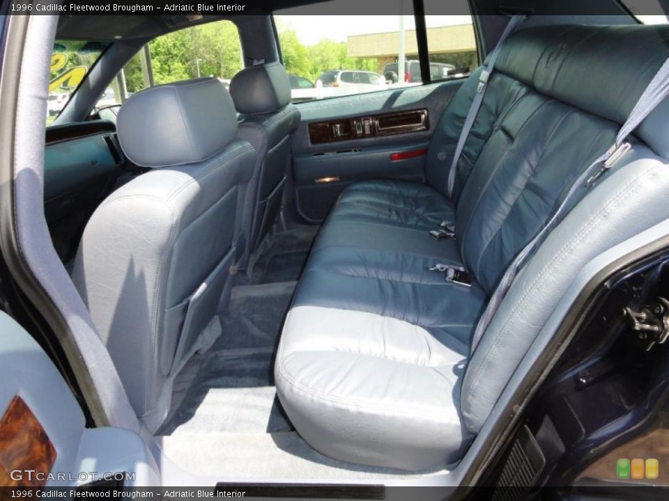 Adriatic Blue 1996 Cadillac Fleetwood Interiors