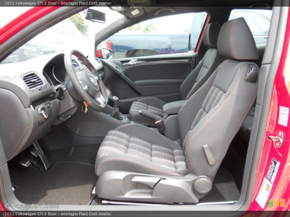 Interlagos Plaid Cloth Interior Photo for the 2011 Volkswagen GTI 2 Door #49291739