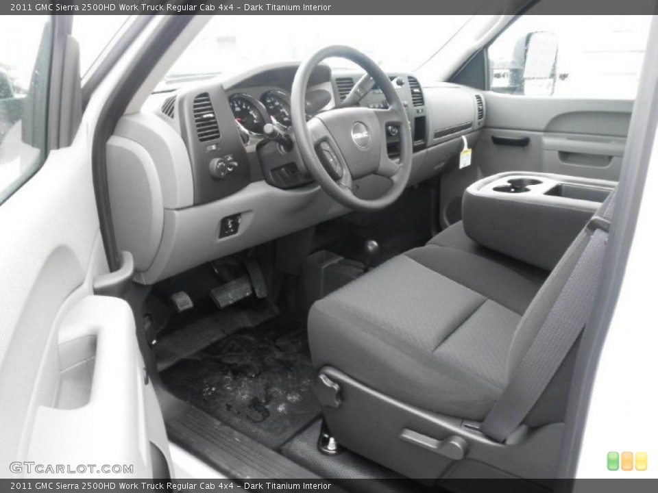 Dark Titanium Interior Photo for the 2011 GMC Sierra 2500HD Work Truck Regular Cab 4x4 #49293143
