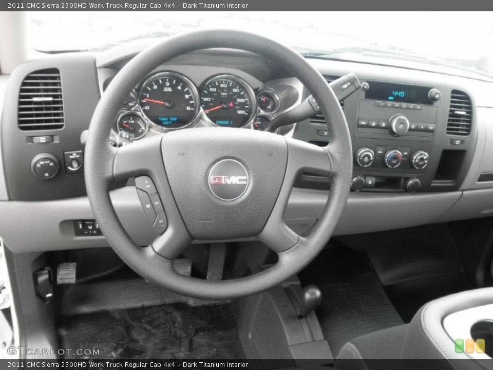 Dark Titanium Interior Dashboard for the 2011 GMC Sierra 2500HD Work Truck Regular Cab 4x4 #49293206