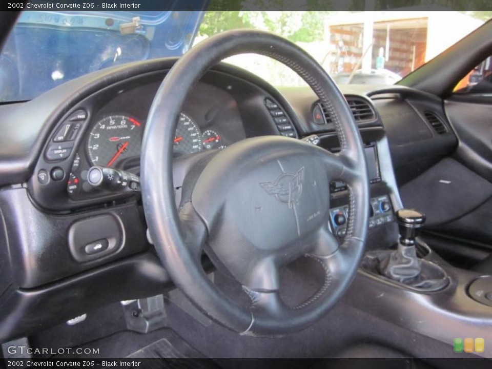 Black Interior Steering Wheel for the 2002 Chevrolet Corvette Z06 #49294736