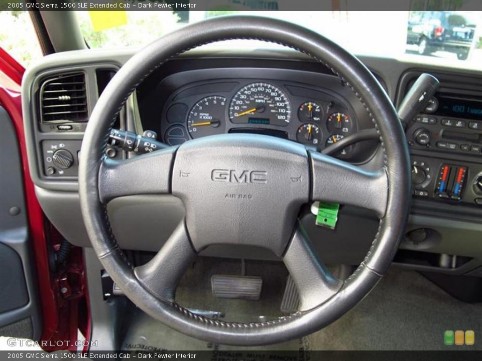 Dark Pewter Interior Steering Wheel for the 2005 GMC Sierra 1500 SLE Extended Cab #49296083