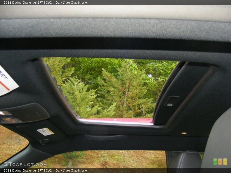 Dark Slate Gray Interior Sunroof for the 2011 Dodge Challenger SRT8 392 #49297094