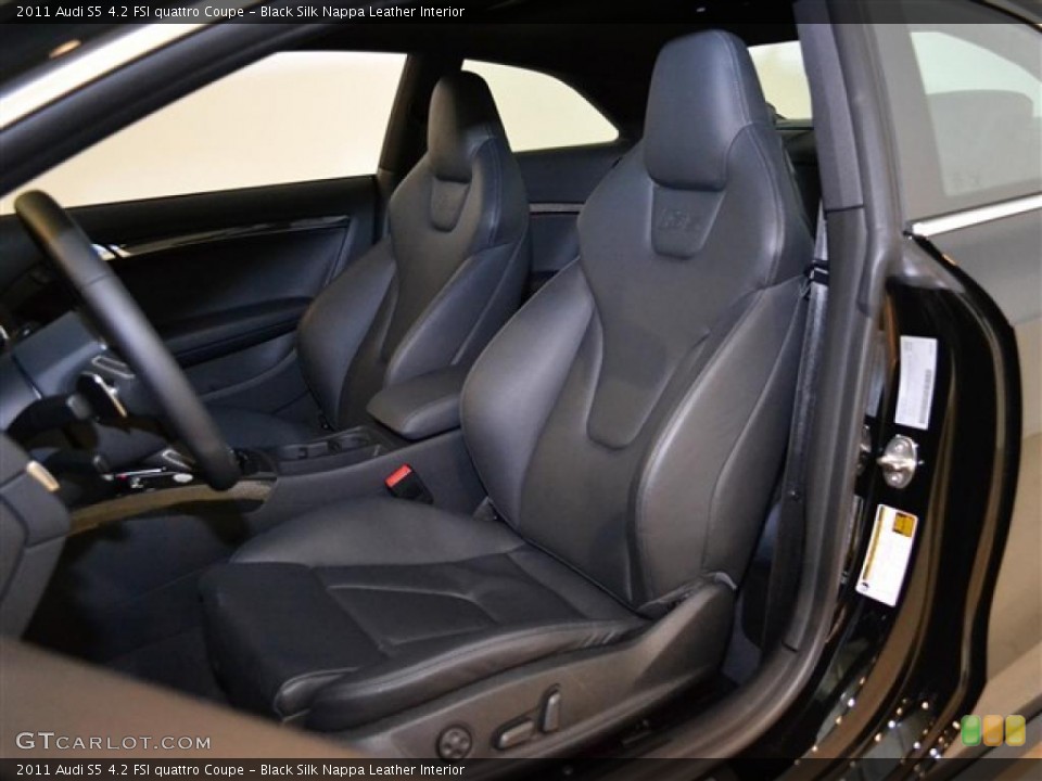 Black Silk Nappa Leather Interior Photo for the 2011 Audi S5 4.2 FSI quattro Coupe #49301568