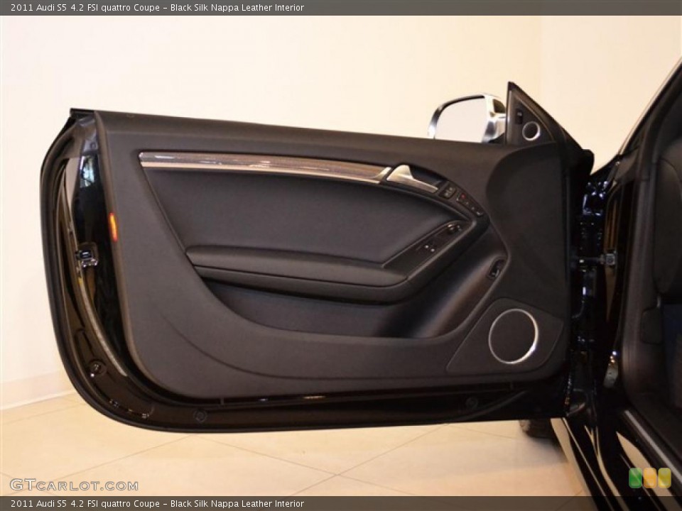 Black Silk Nappa Leather Interior Door Panel for the 2011 Audi S5 4.2 FSI quattro Coupe #49301859