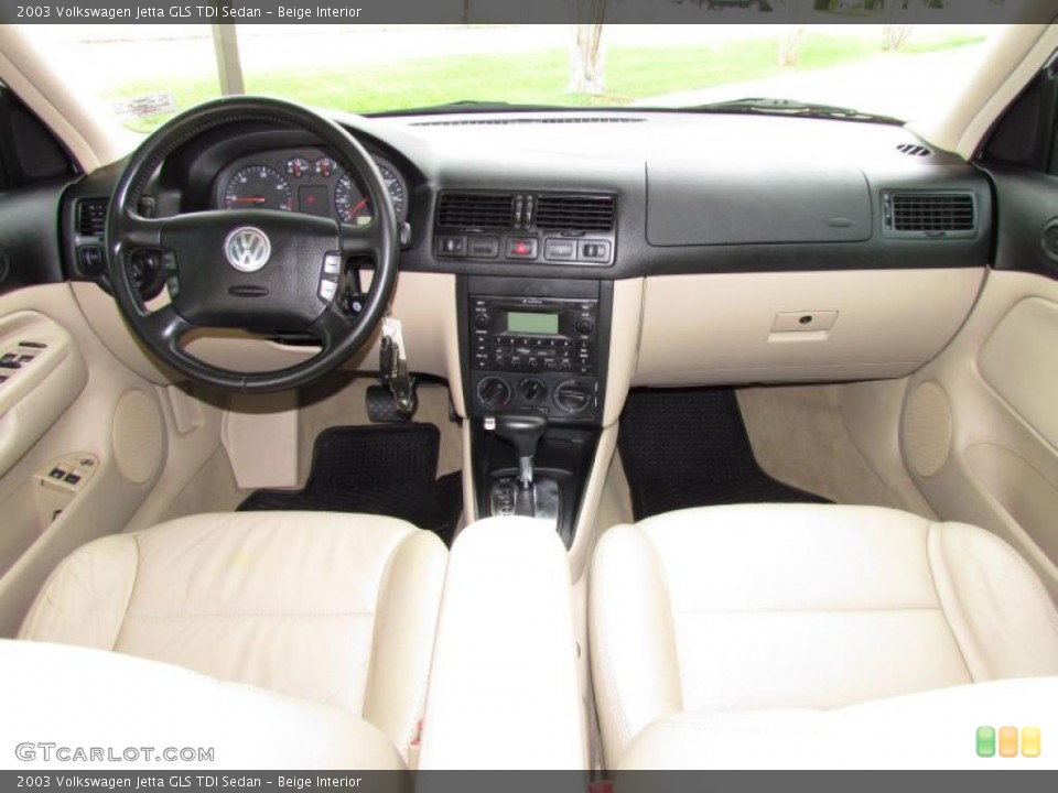 Beige Interior Dashboard for the 2003 Volkswagen Jetta GLS TDI Sedan #49302354
