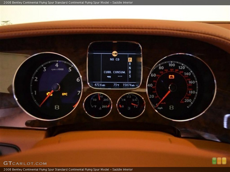 Saddle Interior Gauges for the 2008 Bentley Continental Flying Spur  #49302891
