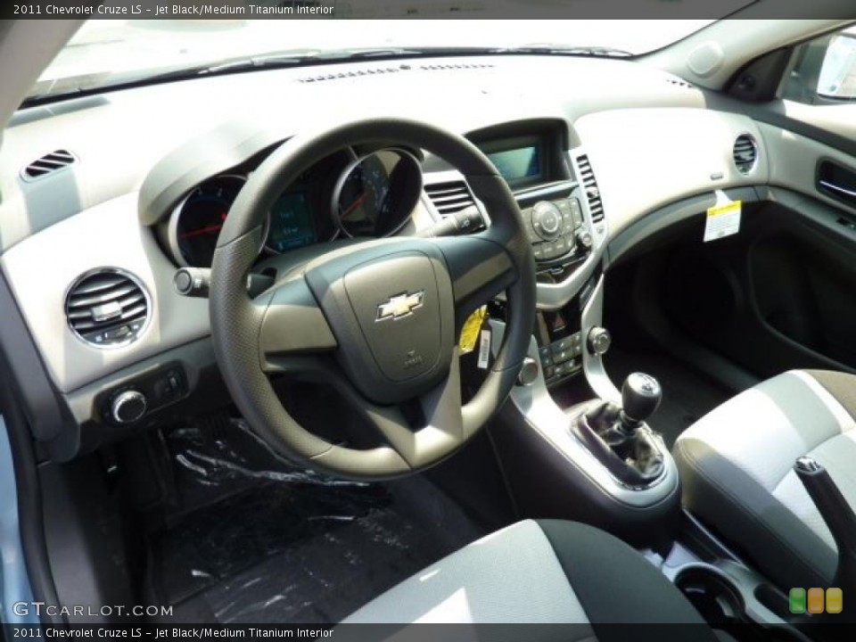 Jet Black/Medium Titanium Interior Prime Interior for the 2011 Chevrolet Cruze LS #49302930
