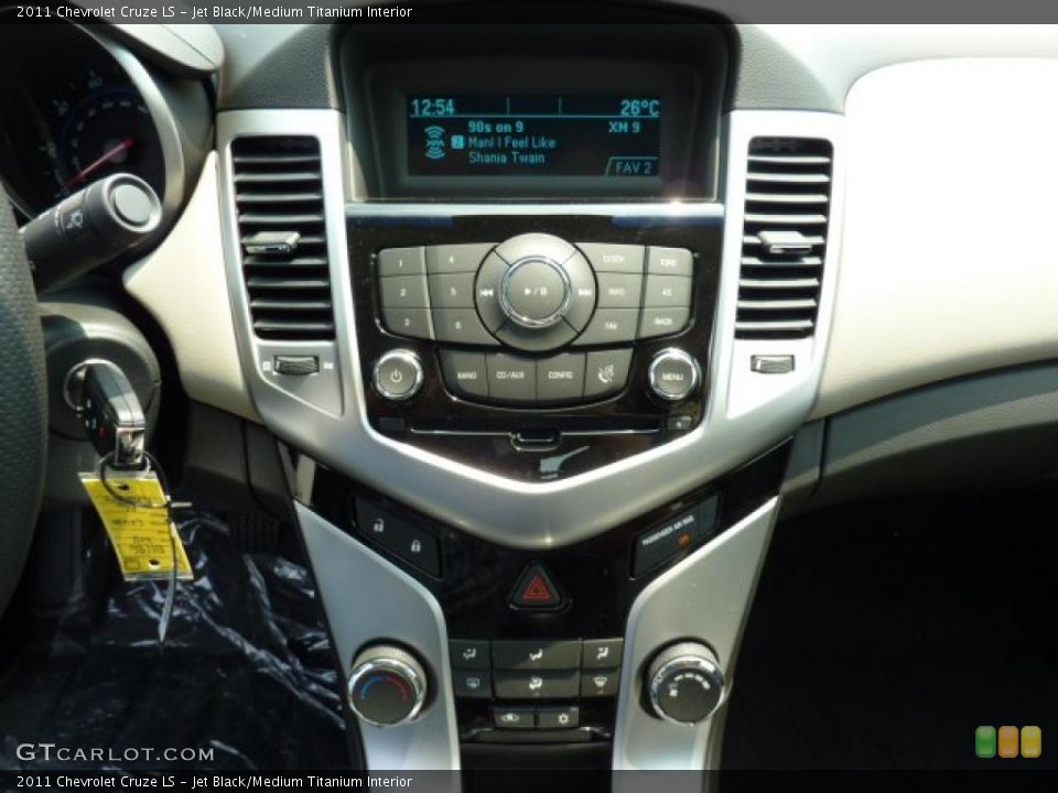 Jet Black/Medium Titanium Interior Controls for the 2011 Chevrolet Cruze LS #49302975