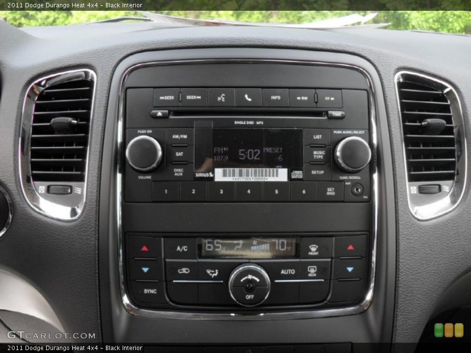 Black Interior Controls for the 2011 Dodge Durango Heat 4x4 #49304796