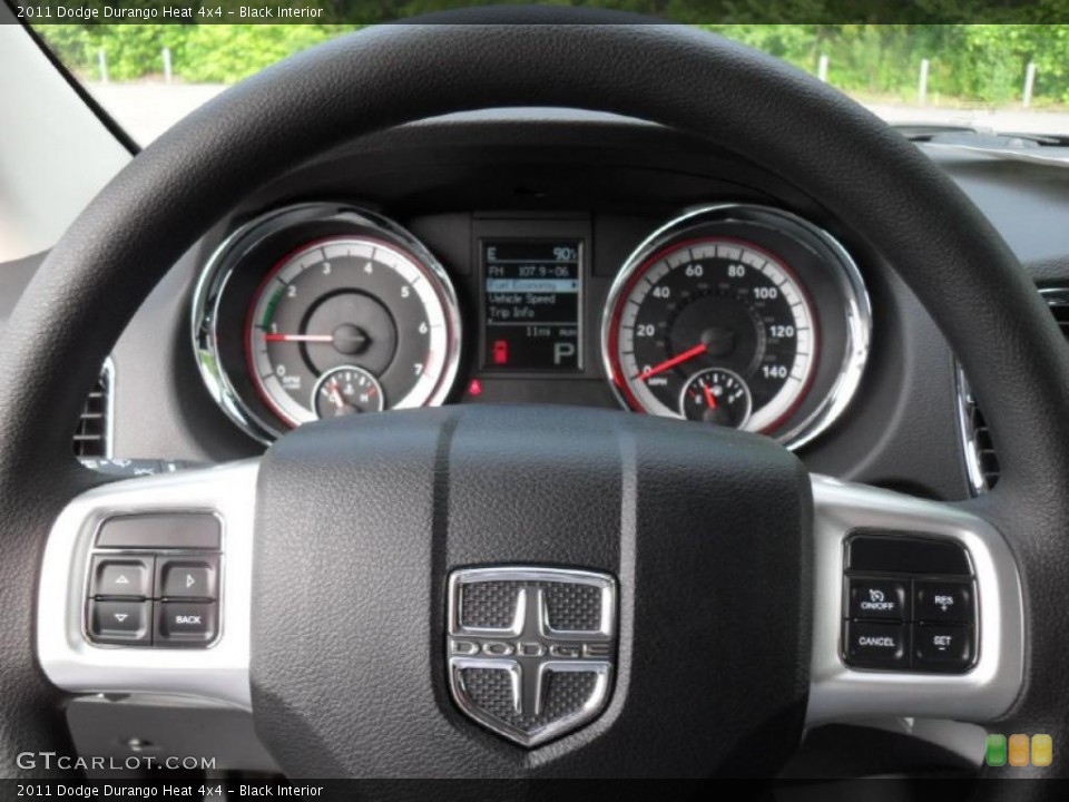 Black Interior Steering Wheel for the 2011 Dodge Durango Heat 4x4 #49304814