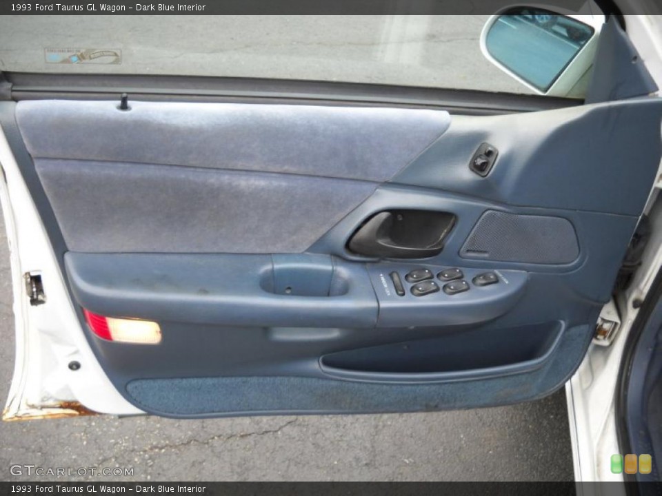 Dark Blue Interior Door Panel for the 1993 Ford Taurus GL Wagon #49305138