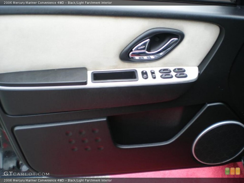 Black/Light Parchment Interior Door Panel for the 2006 Mercury Mariner Convenience 4WD #49305450