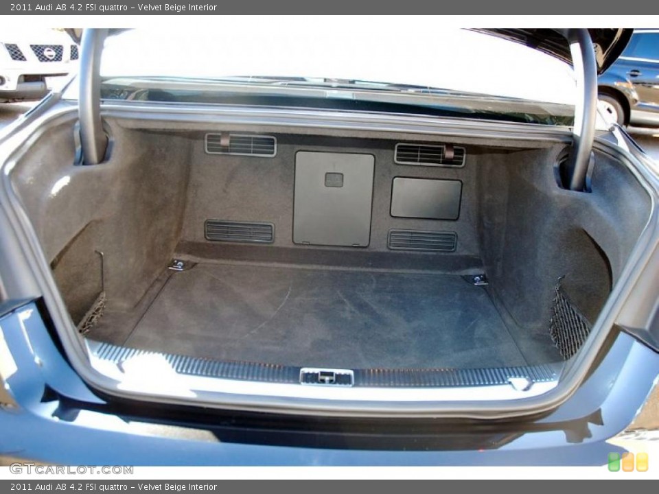 Velvet Beige Interior Trunk for the 2011 Audi A8 4.2 FSI quattro #49306410