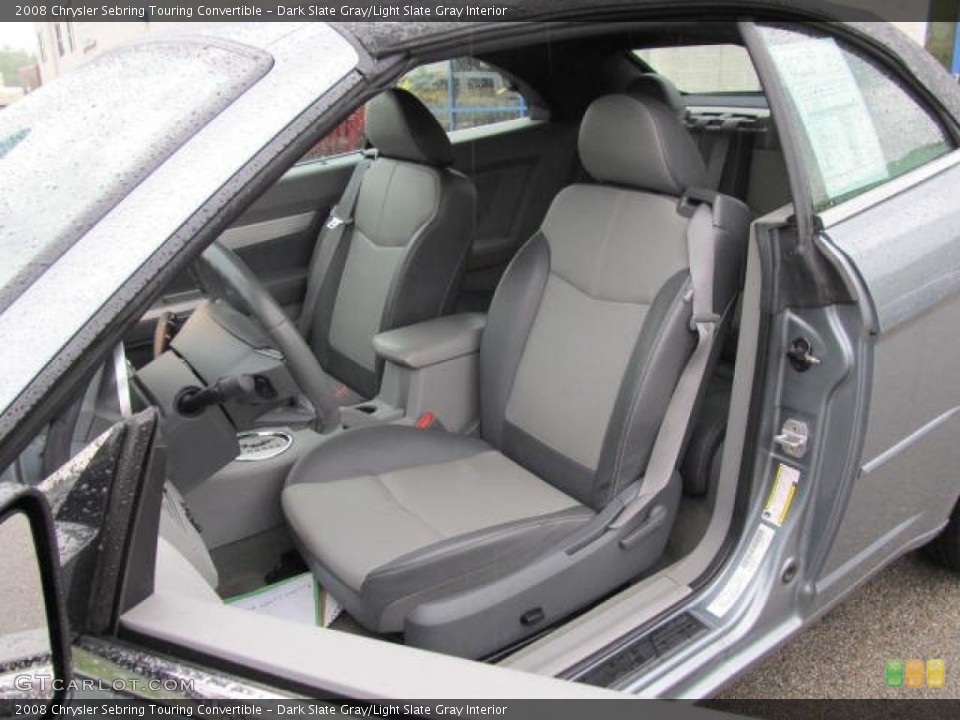 Dark Slate Gray/Light Slate Gray Interior Photo for the 2008 Chrysler Sebring Touring Convertible #49307883
