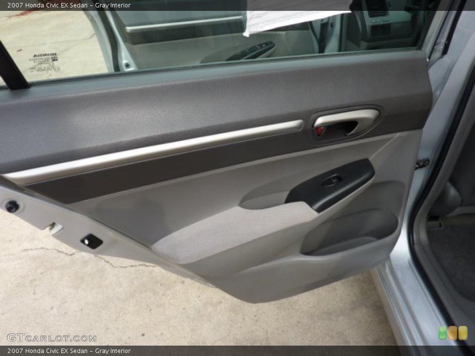 Gray Interior Door Panel for the 2007 Honda Civic EX Sedan #49308063
