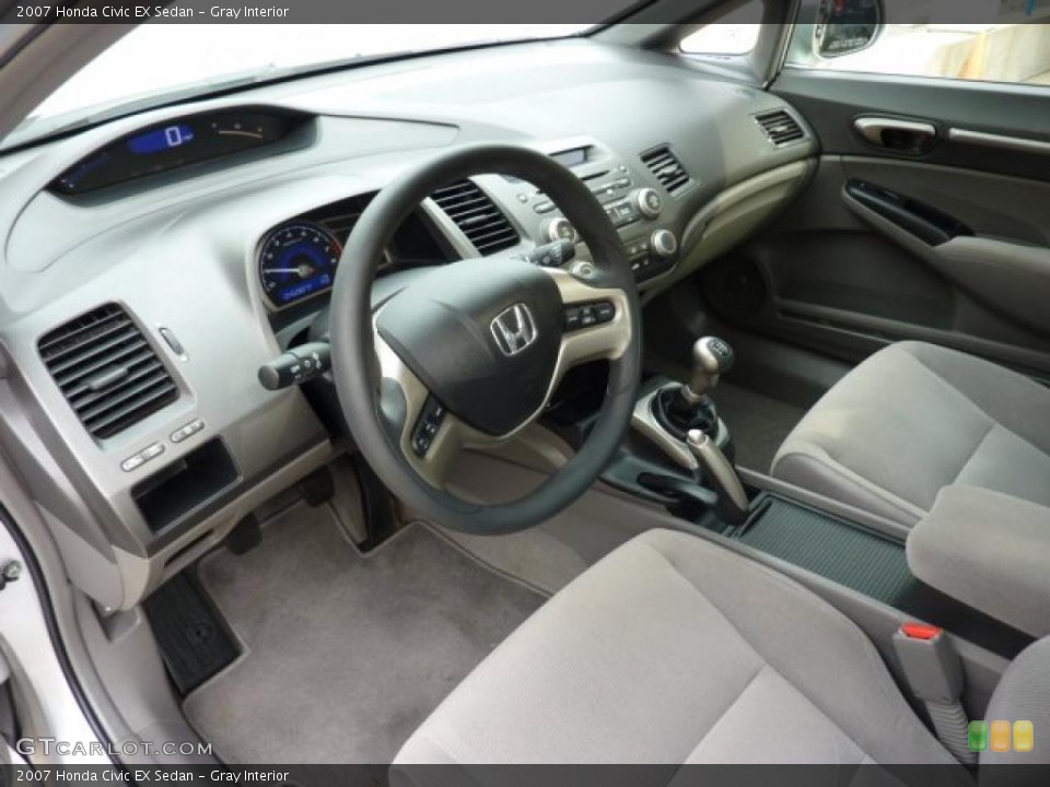 Gray Interior Photo for the 2007 Honda Civic EX Sedan #49308093