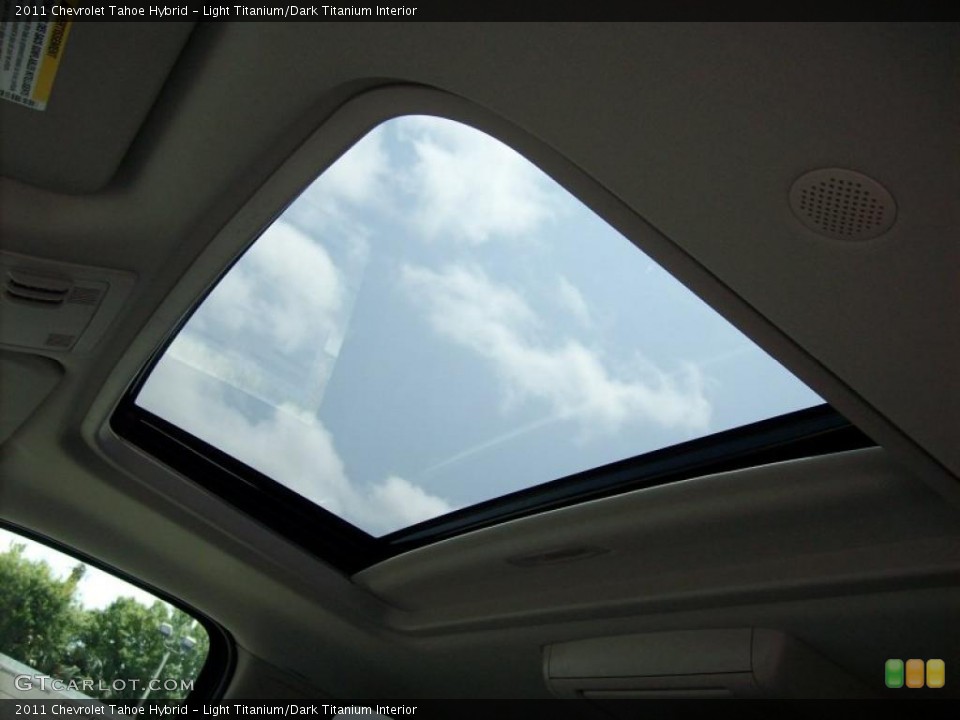 Light Titanium/Dark Titanium Interior Sunroof for the 2011 Chevrolet Tahoe Hybrid #49308612
