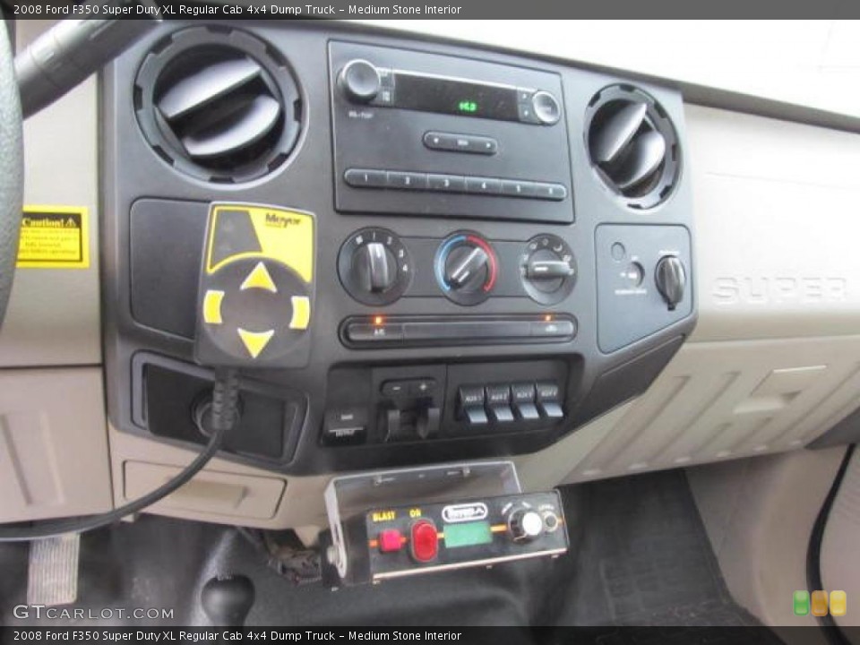 Medium Stone Interior Controls for the 2008 Ford F350 Super Duty XL Regular Cab 4x4 Dump Truck #49312308