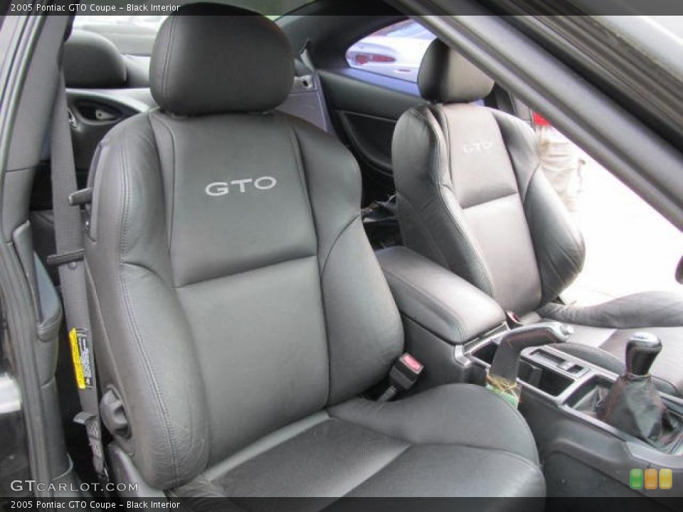 Black Interior Photo for the 2005 Pontiac GTO Coupe #49312464