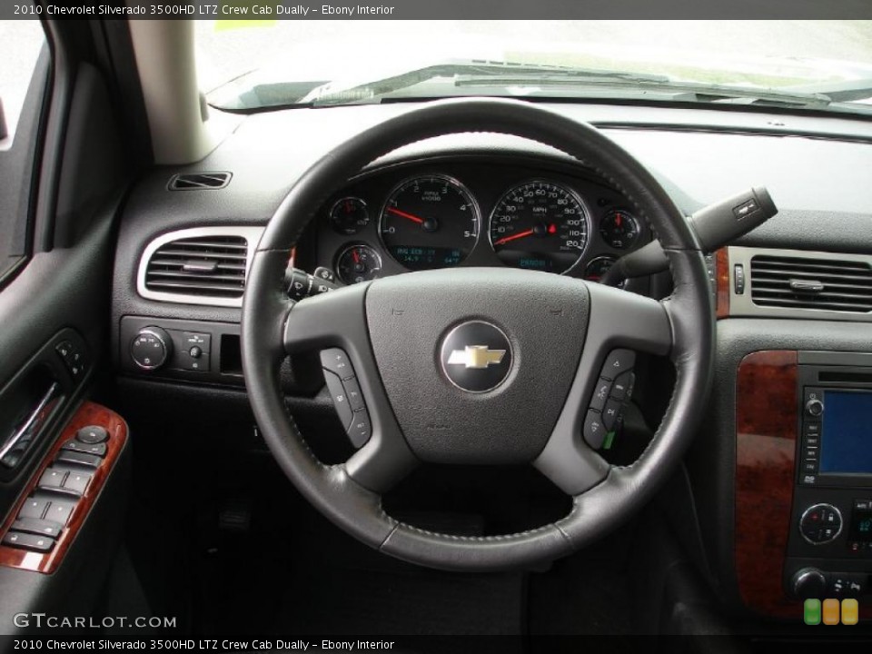 Ebony Interior Steering Wheel for the 2010 Chevrolet Silverado 3500HD LTZ Crew Cab Dually #49317033