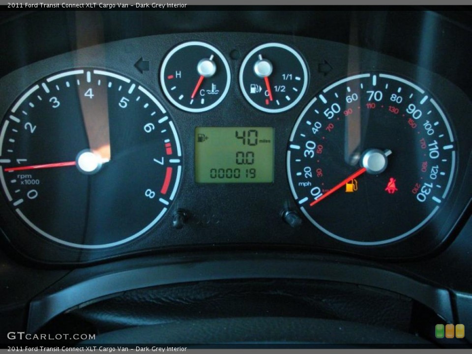 Dark Grey Interior Gauges for the 2011 Ford Transit Connect XLT Cargo Van #49317705
