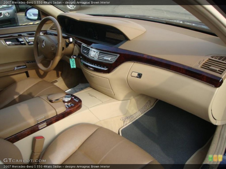 designo Armagnac Brown Interior Dashboard for the 2007 Mercedes-Benz S 550 4Matic Sedan #49317990