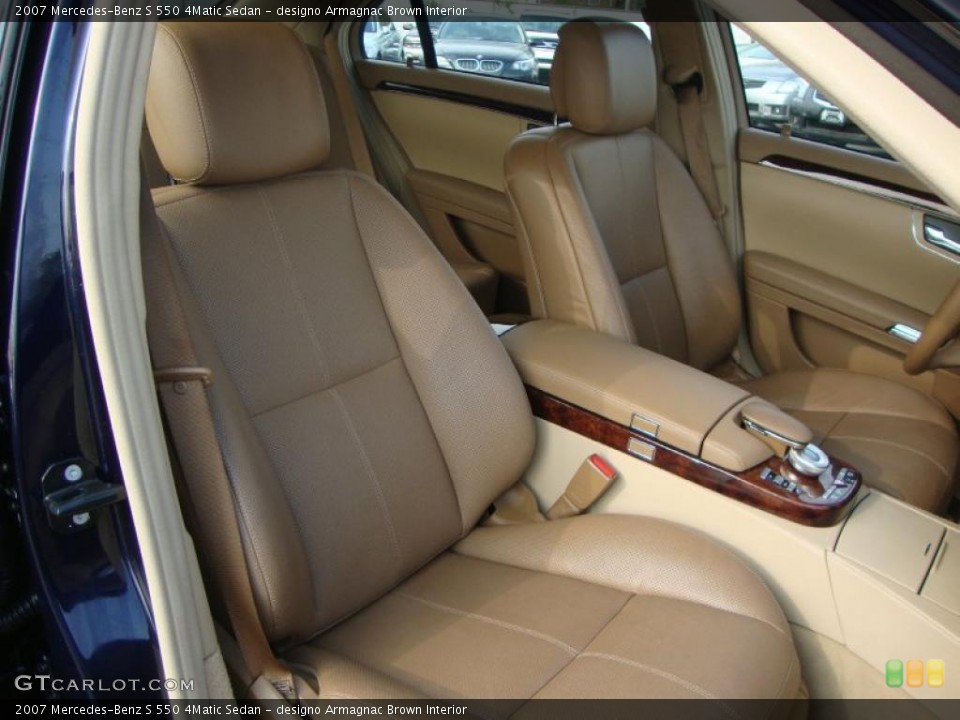 designo Armagnac Brown Interior Photo for the 2007 Mercedes-Benz S 550 4Matic Sedan #49318008