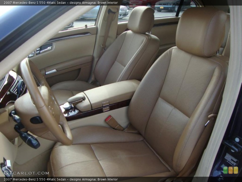 designo Armagnac Brown Interior Photo for the 2007 Mercedes-Benz S 550 4Matic Sedan #49318029