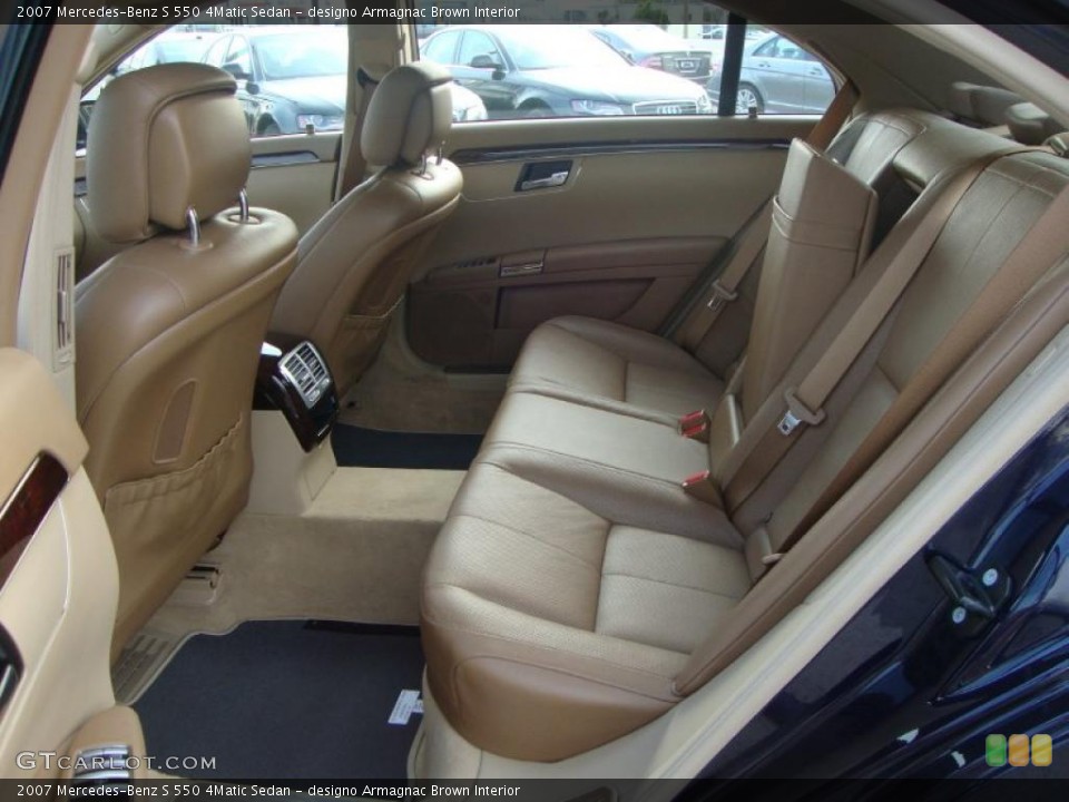 designo Armagnac Brown Interior Photo for the 2007 Mercedes-Benz S 550 4Matic Sedan #49318092