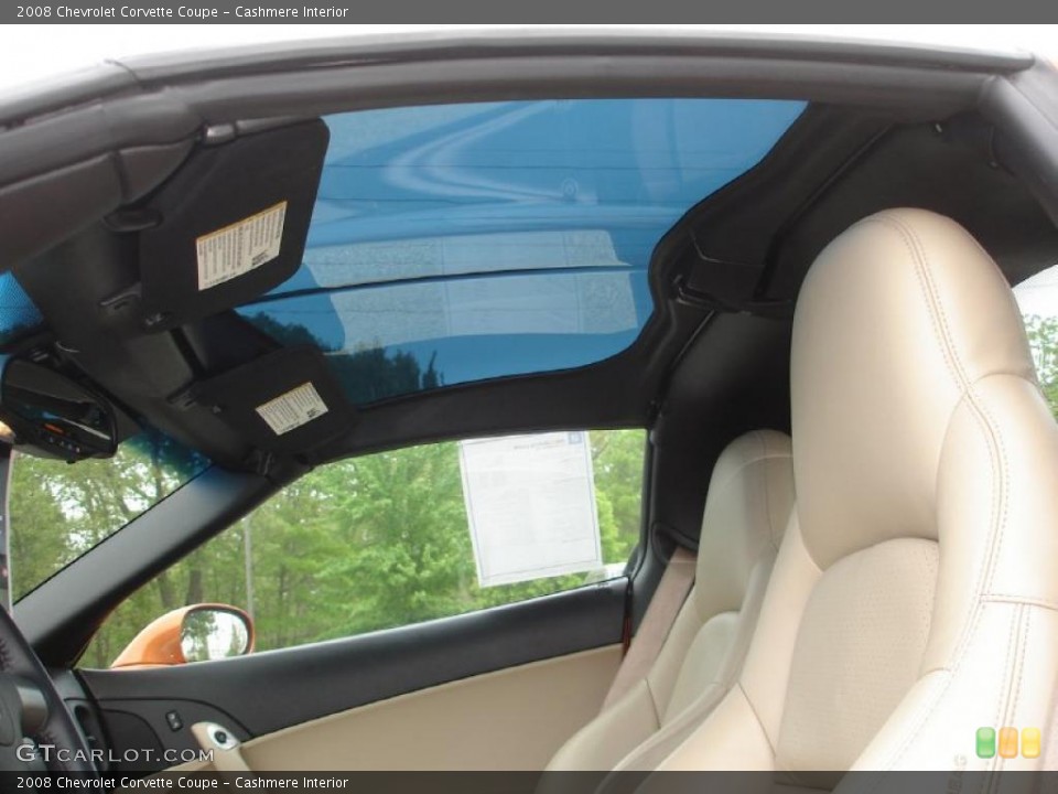 Cashmere Interior Sunroof for the 2008 Chevrolet Corvette Coupe #49318413