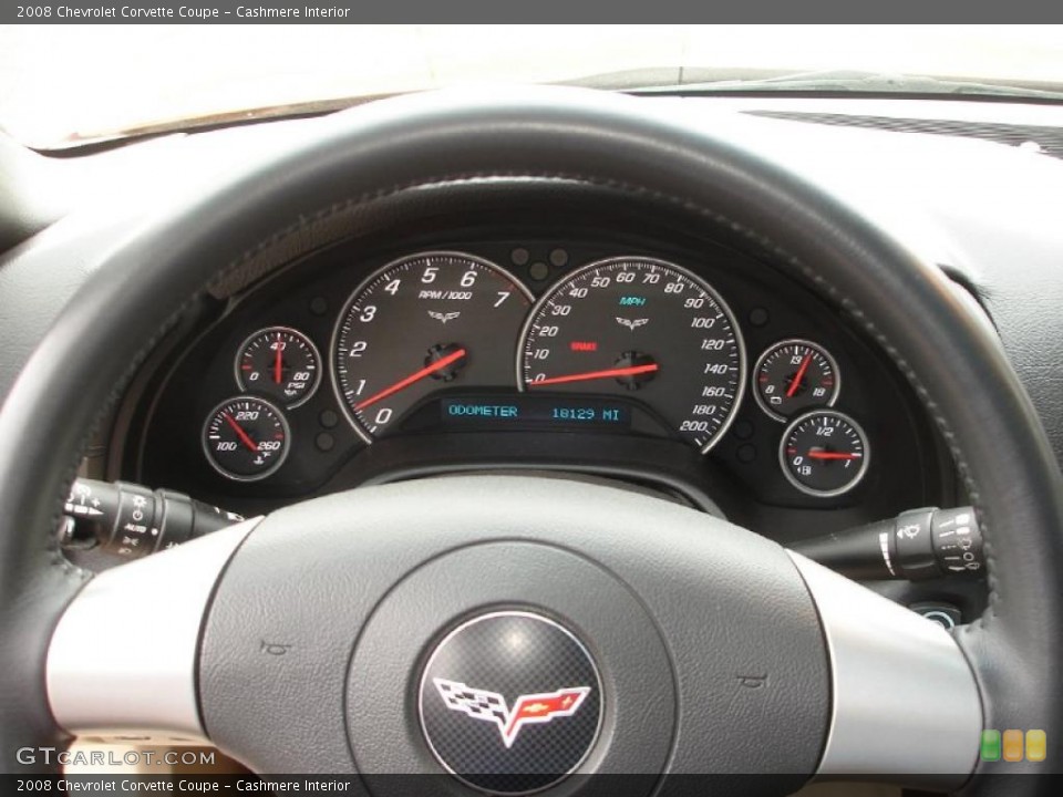 Cashmere Interior Gauges for the 2008 Chevrolet Corvette Coupe #49318428