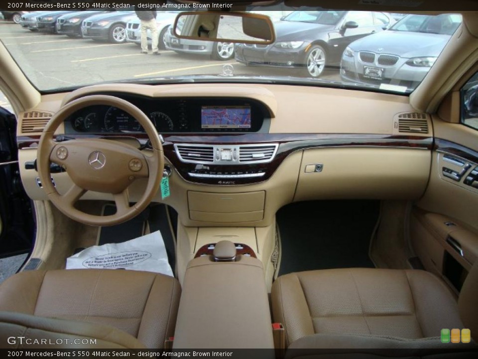 designo Armagnac Brown Interior Dashboard for the 2007 Mercedes-Benz S 550 4Matic Sedan #49318494
