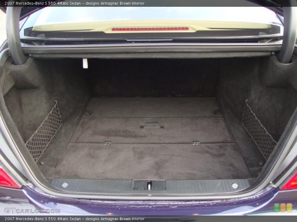 designo Armagnac Brown Interior Trunk for the 2007 Mercedes-Benz S 550 4Matic Sedan #49318539