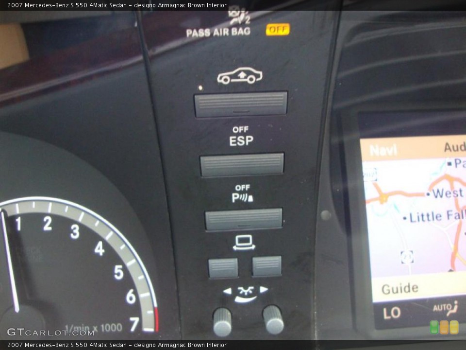designo Armagnac Brown Interior Controls for the 2007 Mercedes-Benz S 550 4Matic Sedan #49318554