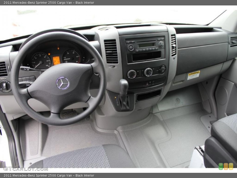 Black Interior Dashboard for the 2011 Mercedes-Benz Sprinter 2500 Cargo Van #49318719