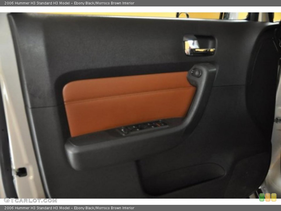 Ebony Black/Morroco Brown Interior Door Panel for the 2006 Hummer H3  #49320033