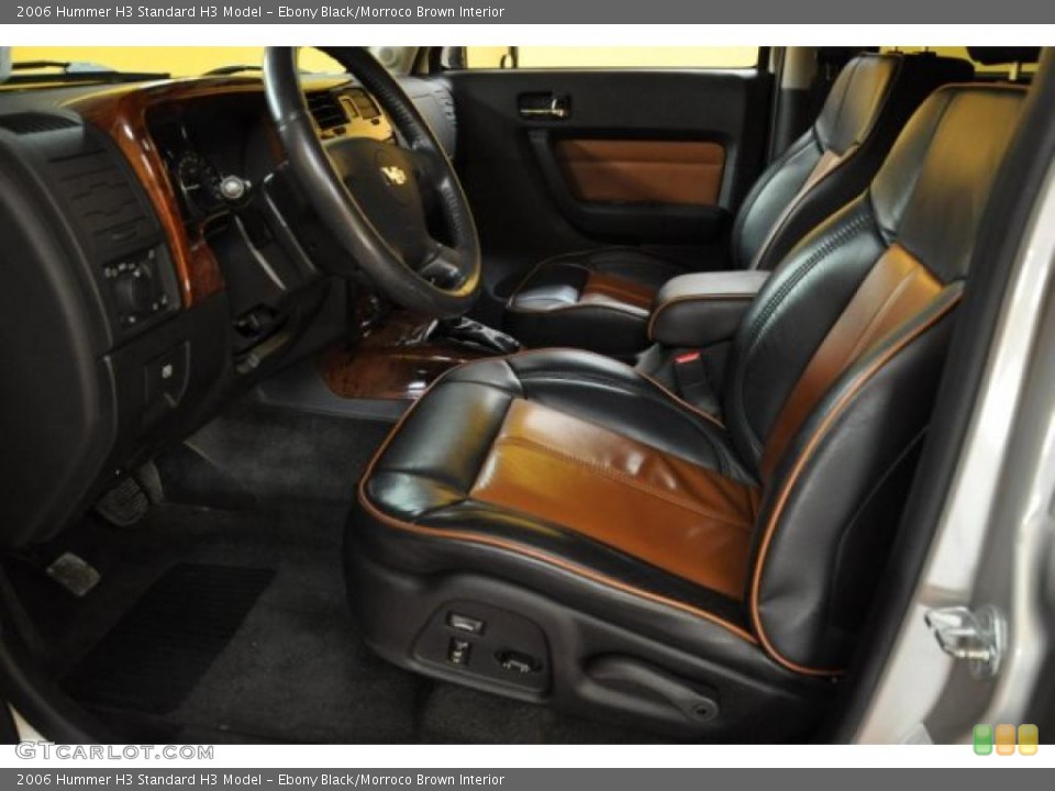 Ebony Black/Morroco Brown Interior Photo for the 2006 Hummer H3  #49320048