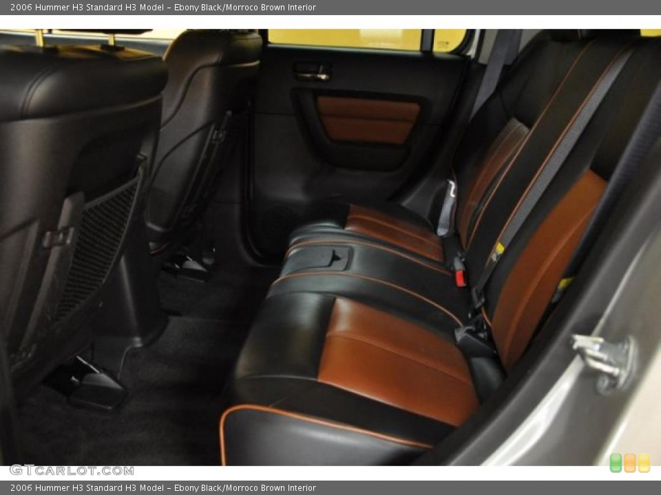 Ebony Black/Morroco Brown Interior Photo for the 2006 Hummer H3  #49320063