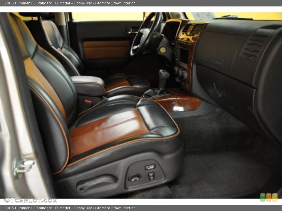 Ebony Black/Morroco Brown Interior Photo for the 2006 Hummer H3  #49320102
