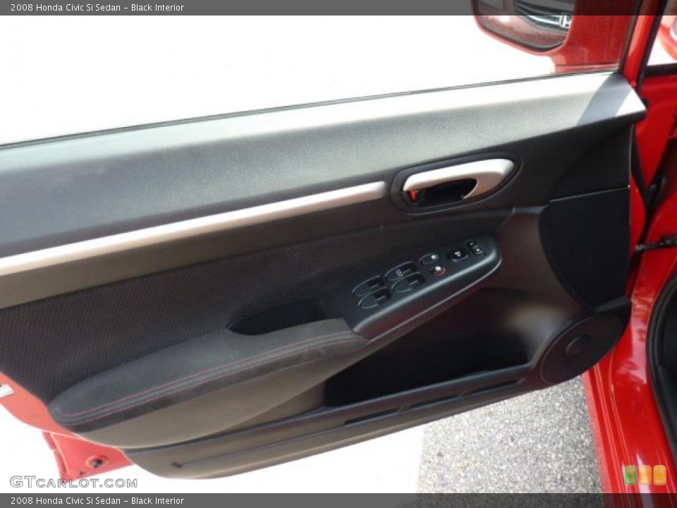 Black Interior Door Panel for the 2008 Honda Civic Si Sedan #49320480