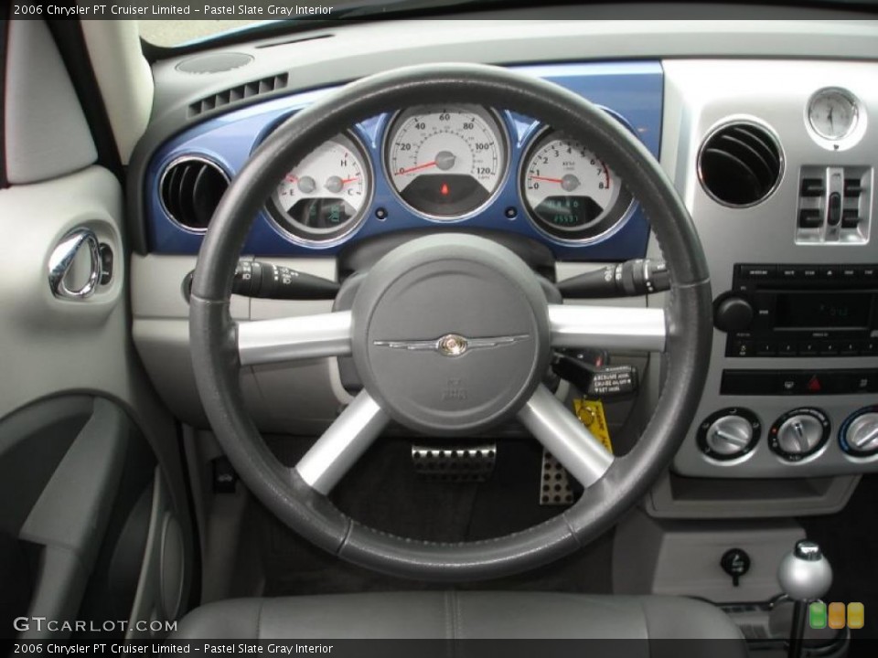 Pastel Slate Gray Interior Steering Wheel for the 2006 Chrysler PT Cruiser Limited #49321545