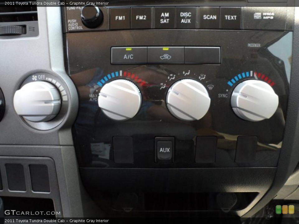 Graphite Gray Interior Controls for the 2011 Toyota Tundra Double Cab #49322994