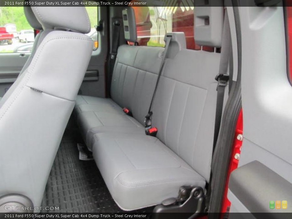 Steel Grey Interior Photo for the 2011 Ford F550 Super Duty XL Super Cab 4x4 Dump Truck #49323756