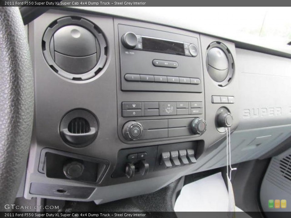 Steel Grey Interior Controls for the 2011 Ford F550 Super Duty XL Super Cab 4x4 Dump Truck #49323801