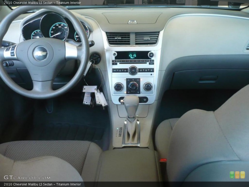 Titanium Interior Dashboard for the 2010 Chevrolet Malibu LS Sedan #49324002