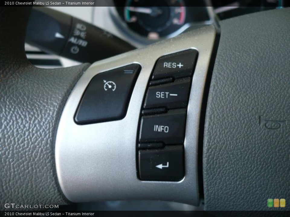 Titanium Interior Controls for the 2010 Chevrolet Malibu LS Sedan #49324062