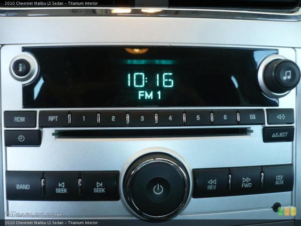 Titanium Interior Controls for the 2010 Chevrolet Malibu LS Sedan #49324077